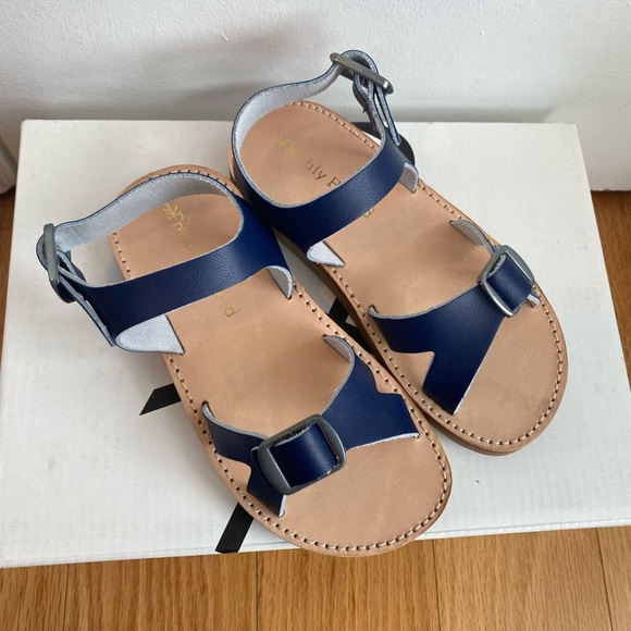 New Freshly Picked Carmel Sandals Maritime in navy leather size 8 - Picture 5 of 9